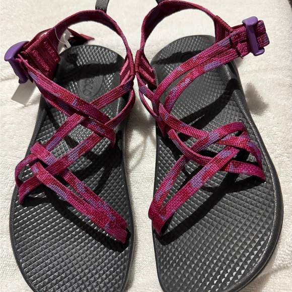 Chaco Vibrant Pink and Purple Sandals - Picture 5 of 8